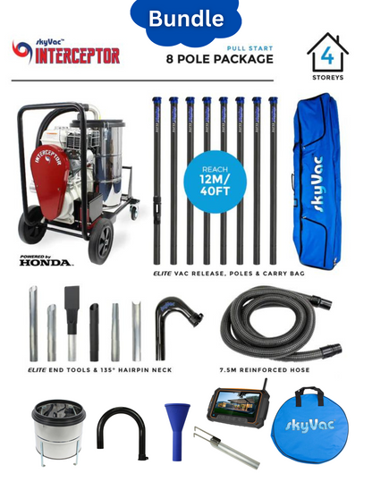 Aspirateur de gouttière SkyVac® Interceptor Pack le plus populaire