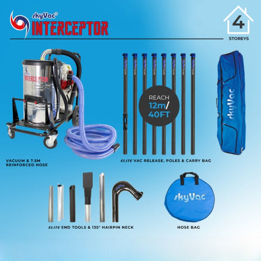 Aspiradora de canalones SkyVac® Interceptor (usted elige)