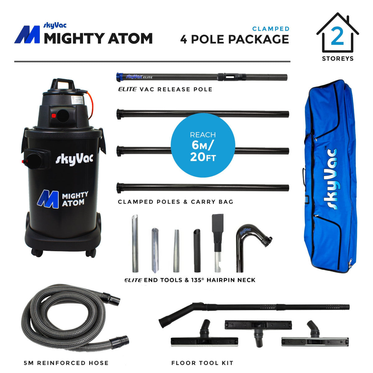 SkyVac® Mighty Atom Clamped (You Choose)