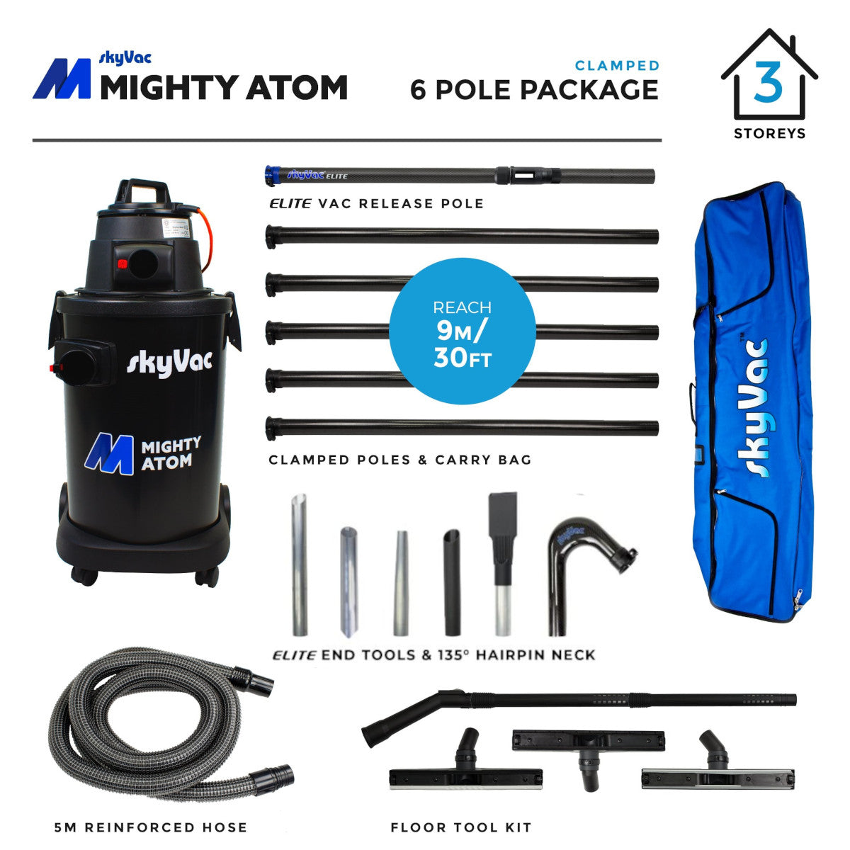 SkyVac® Mighty Atom Clamped (You Choose)