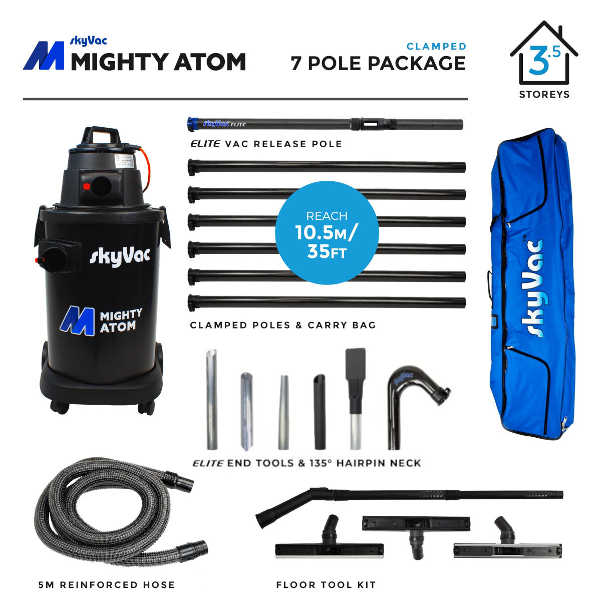 SkyVac® Mighty Atom Clamped (You Choose)