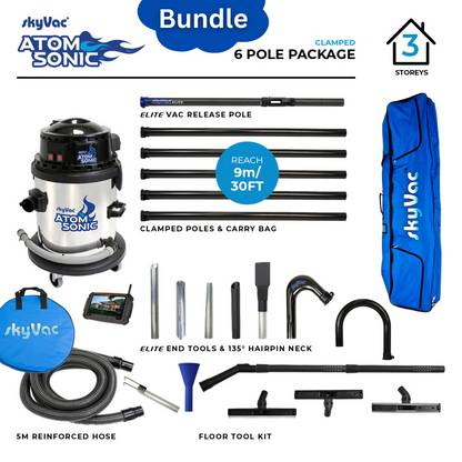 SkyVac® Sonic Atom Gutter Vac Most Popular Bundle