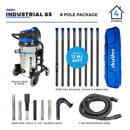 Sistema de limpieza de canaletas industriales SkyVac® 85 Elite 